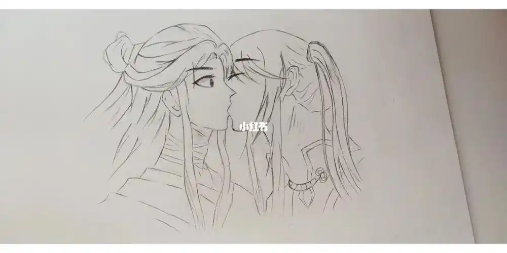 怜怜和花城的临摹