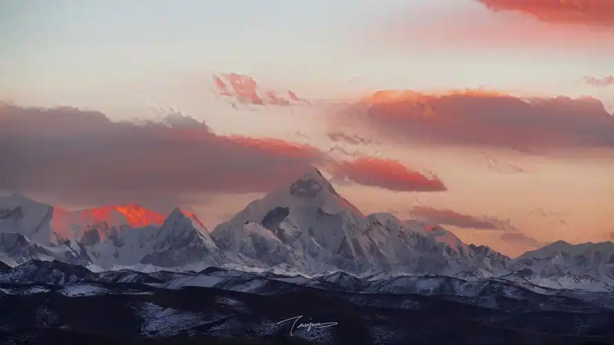 贡嘎雪山 | 日出不过瘾,那再看看日落吧!