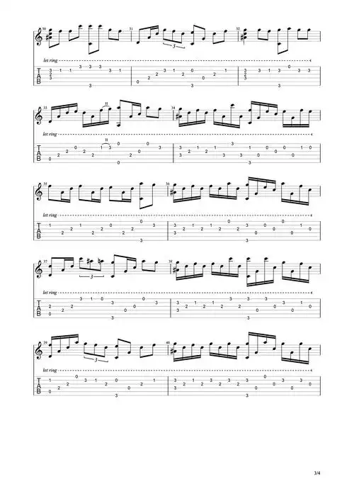 进击的巨人 - call of silence吉他谱(图片谱,指弹)_动漫游戏(acg)_3.