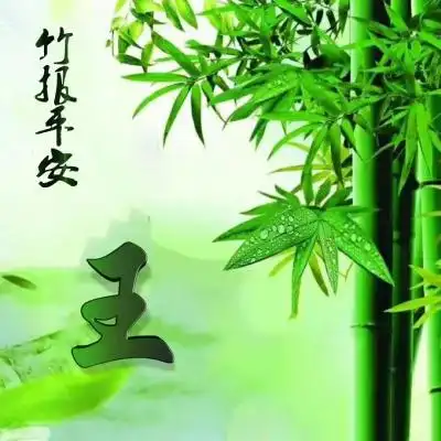 姓氏头像 竹报平安健康平安幸福吉利的