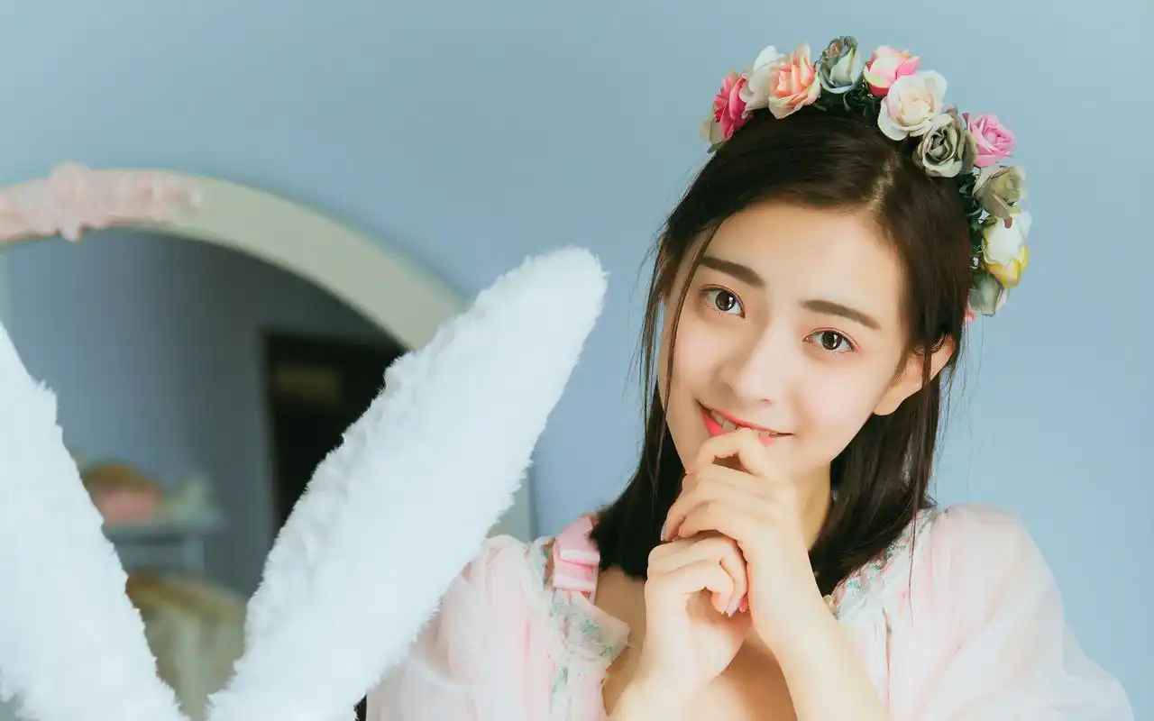 唯美清新日系美女写真电脑桌面壁纸高清大图预览1920x1200_美女壁纸