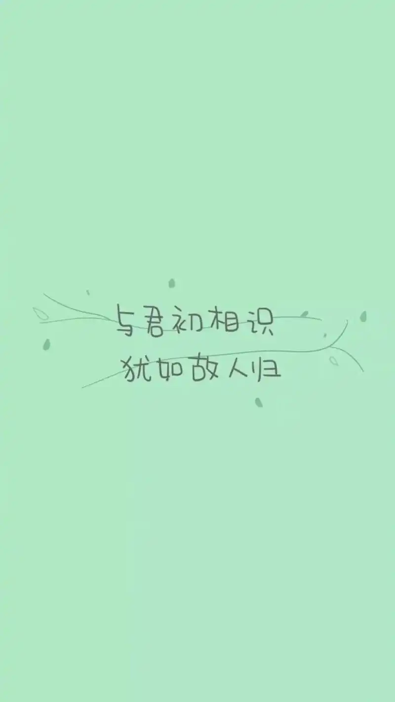 小清新文字语录创意图片手机壁纸