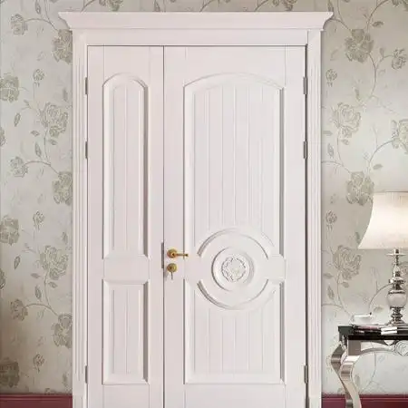 博朗木门 欧式烤漆实木复合卧室门 地中海风格新中式 定制房门 室内门