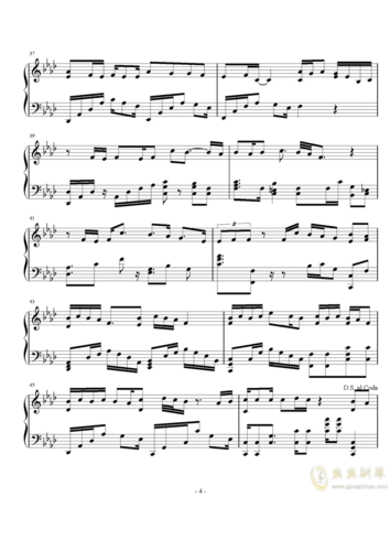 钢琴曲谱_让酒04