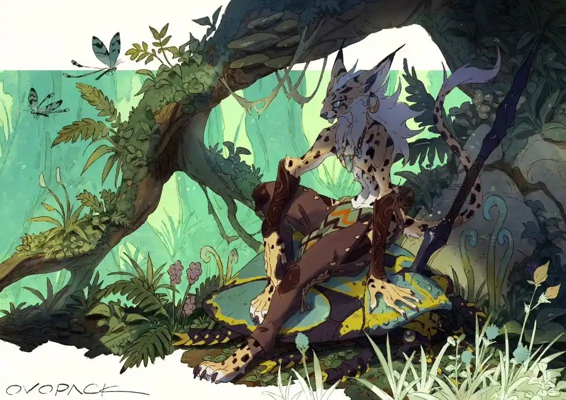 插画师 ryota murayama奇幻角色插画欣赏,将动物拟人化,收获了惊异的