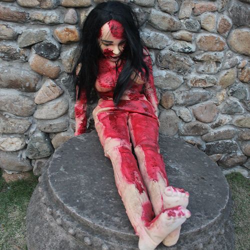 万圣节鬼屋酒吧场景道具恐怖仿真一件代发波霸女全身女鬼