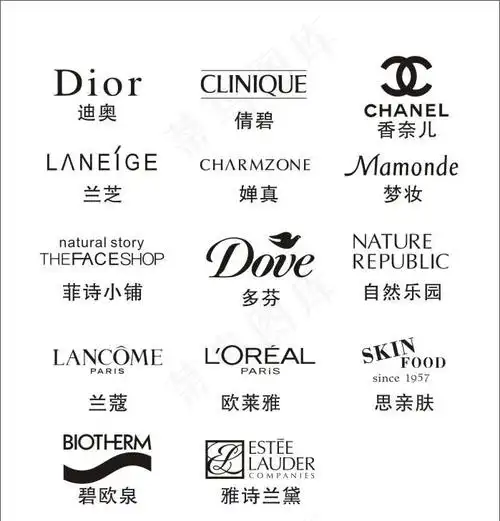 化妆品牌logo图片cdr矢量模版下载