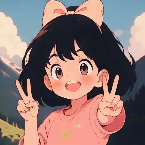 一组敲可爱的动漫女生头像