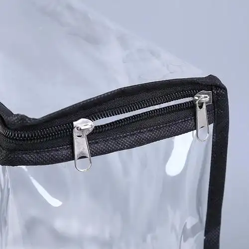 厂家生产pvc透明化妆品洗漱收纳袋车缝立体拉链包装袋定制批发