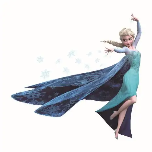 批发可移除墙贴纸02冰雪奇缘 艾莎卧室外贸儿童房幼儿园背景装饰