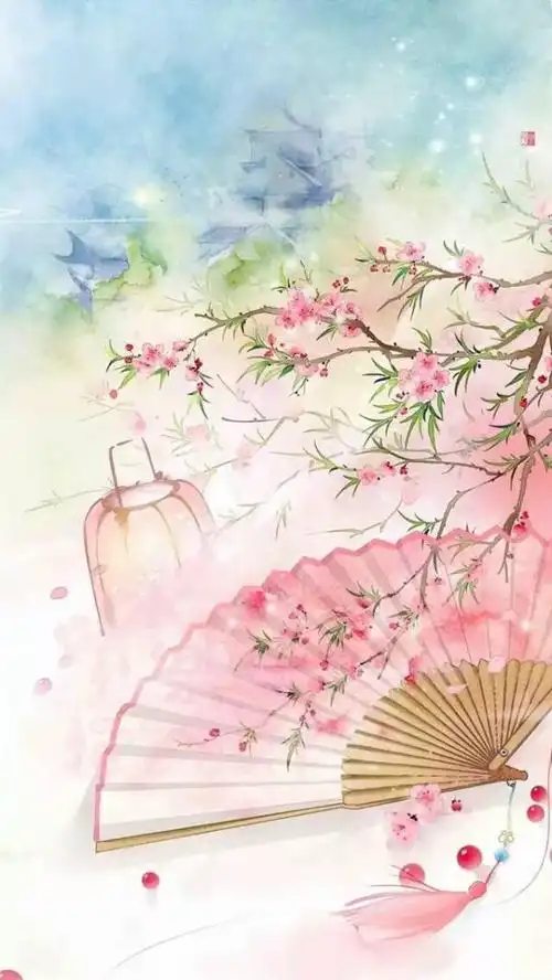 又是一年桃花开正美,指尖流淌微风_动漫图片_我要个性网