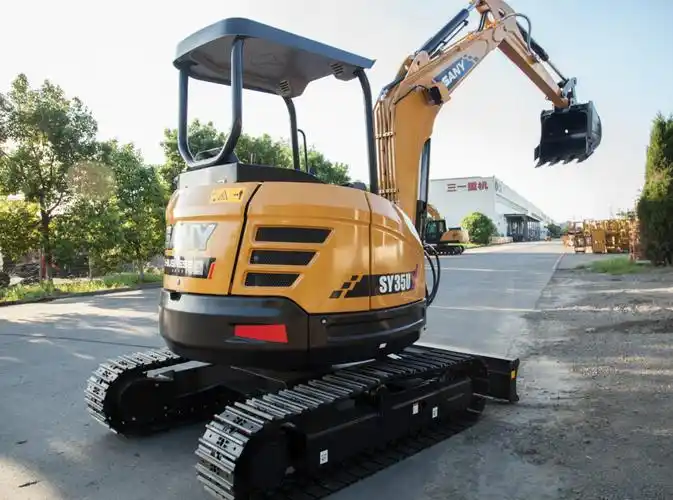 三一重工sy35u-10迷你型液压挖掘机(驾驶棚版)高清图 - 外观