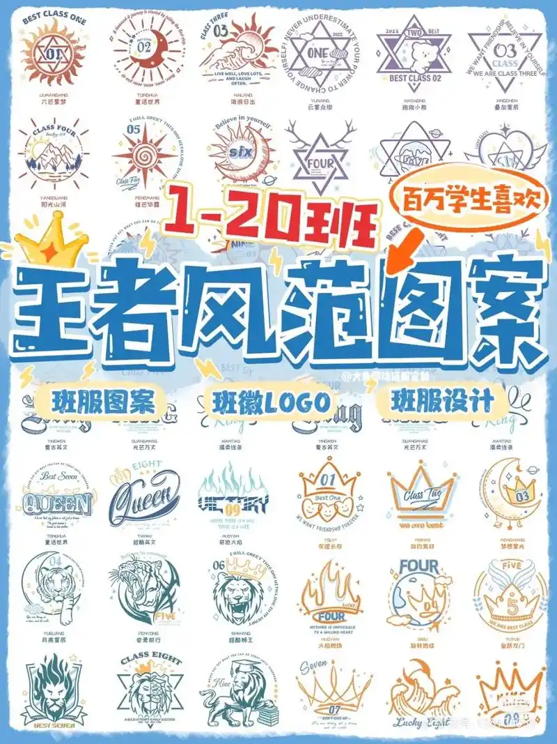 班徽,班旗,班服,基本可以见到的都可以看画#班徽 #班服图案 - 抖音