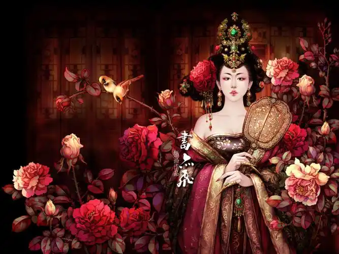 (古风美人 . 杨贵妃) 绘师:书亦飞