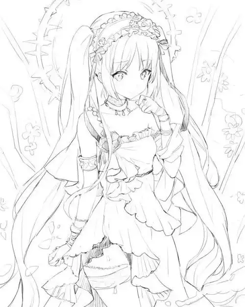 初学者更是一个必经过程,本文就给大家带来一组动漫人物线稿的素材