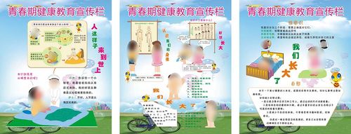 725海报印制展板写真喷绘贴纸1012青春期健康教育宣传栏1