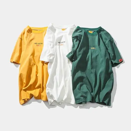 bf男友风 夏季薄款创意印花短袖t恤男韩版潮流百搭休闲上衣tee潮