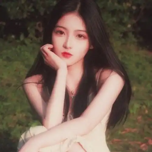 托腮静美人头像