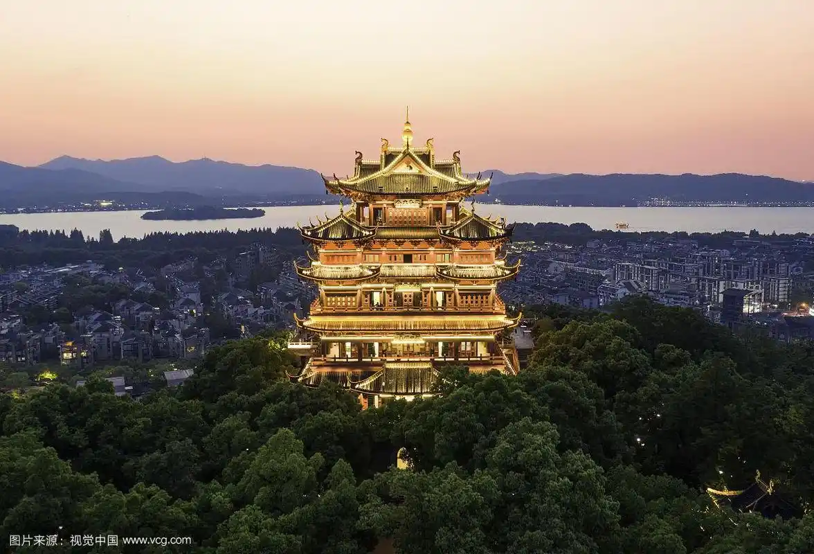 杭州西湖古建筑-城隍阁