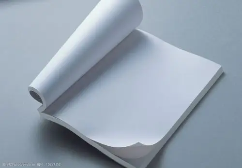 一本翻页的白纸书卷边的书图片