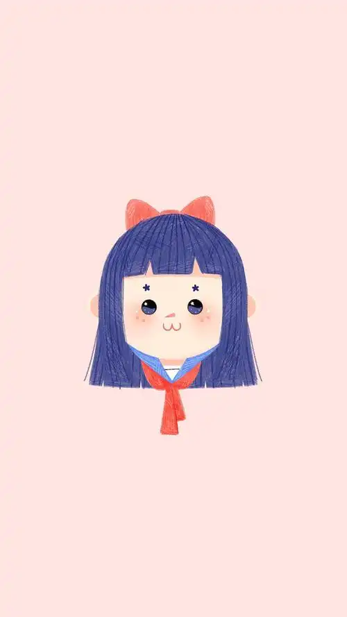 唯美清新q图版本简约时尚布艺原创卡通漫画手绘插画动漫可爱经典个性