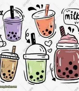 一起来画珍珠奶茶!珍珠奶茶简笔画大全