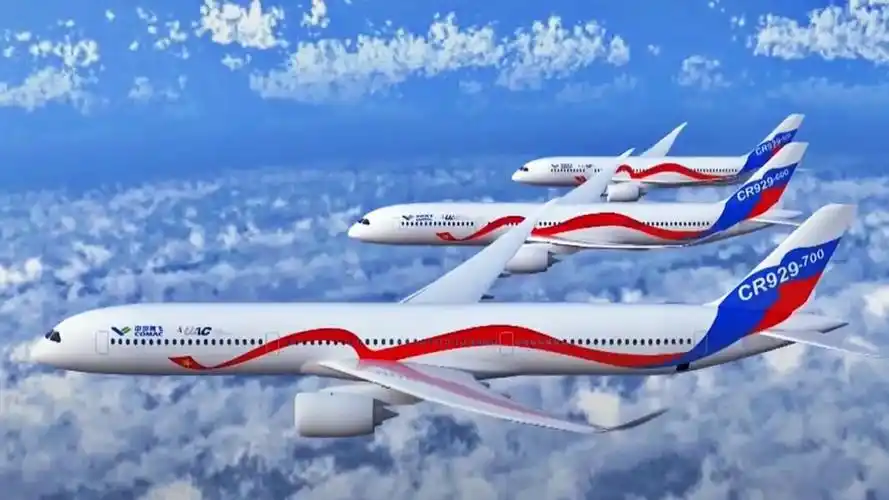 c919国产大飞机后中俄合作再攀新高度cr929已先预定200架