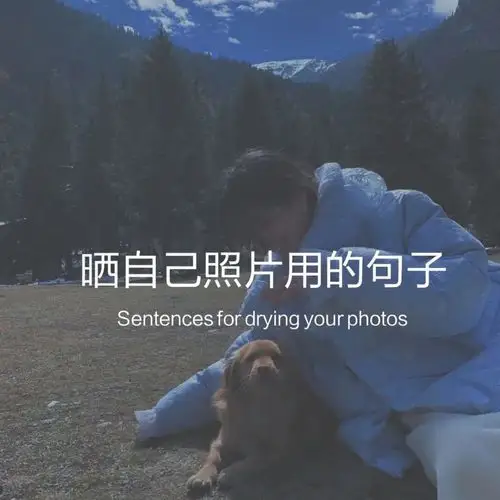 文案丨晒自己照片用的句子