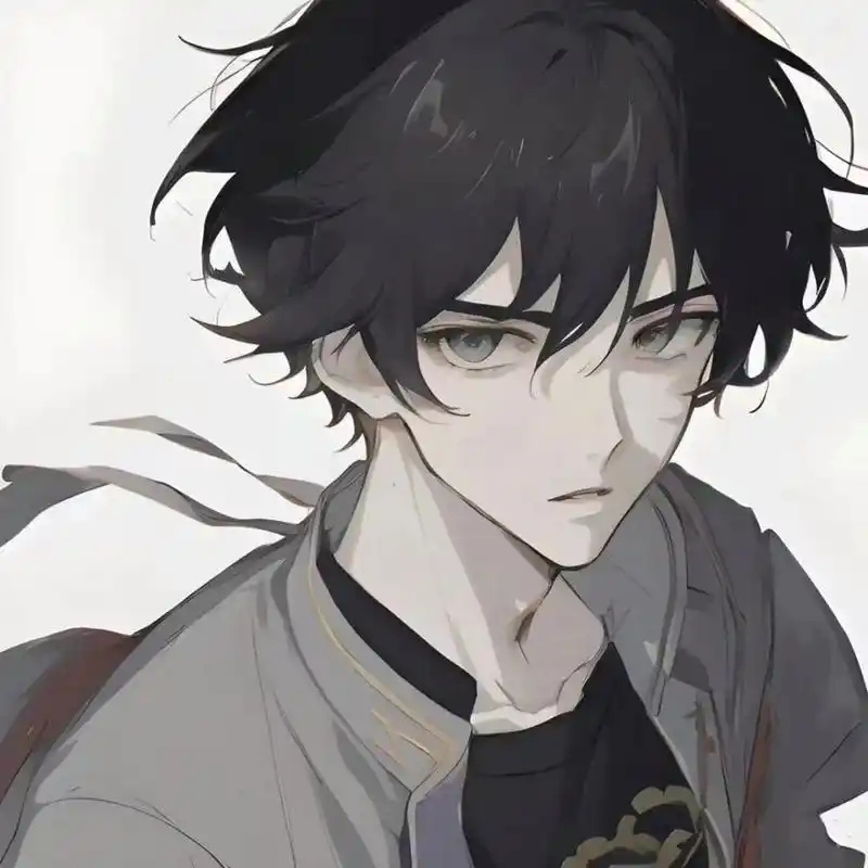 动漫男头30 冷酷的暗黑少年