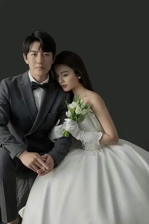 博轩修图培训的婚纱摄影作品《经典白纱》