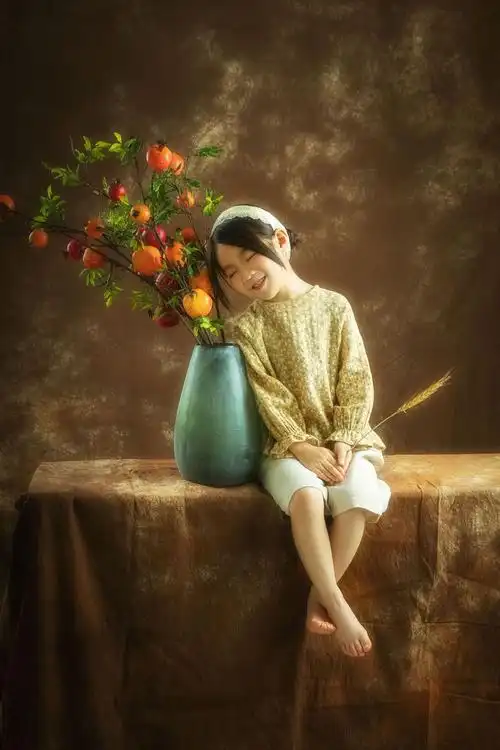 wh的儿童摄影作品《油画风》