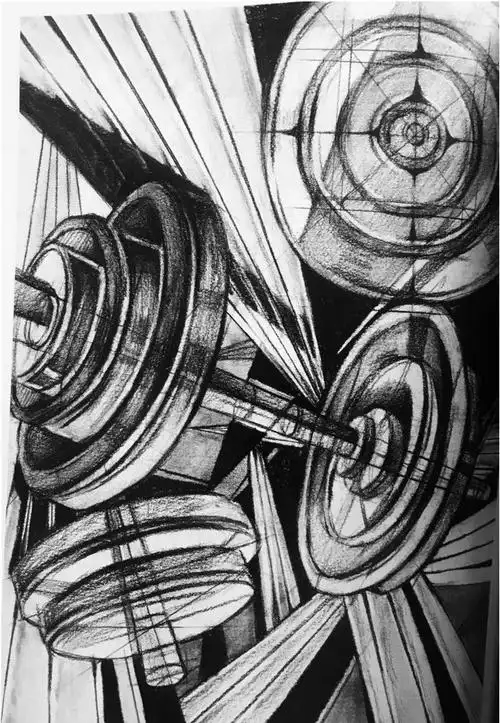 历年高分设计素描欣赏设计素描构图解析我们可以从十种角度来解析川美