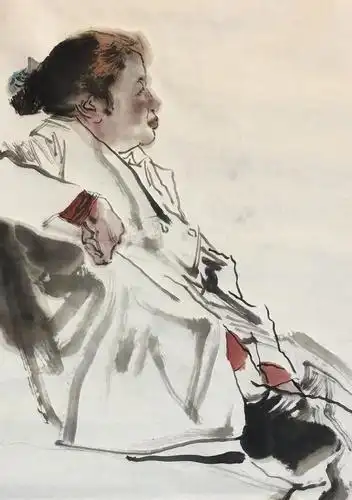 陈嵘水墨人物写生作品赏析【滇风·渝韵】