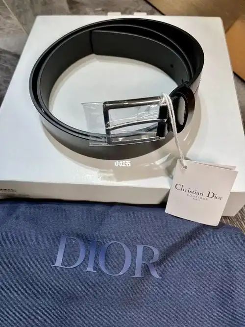 迪奥黑色牛皮腰带
