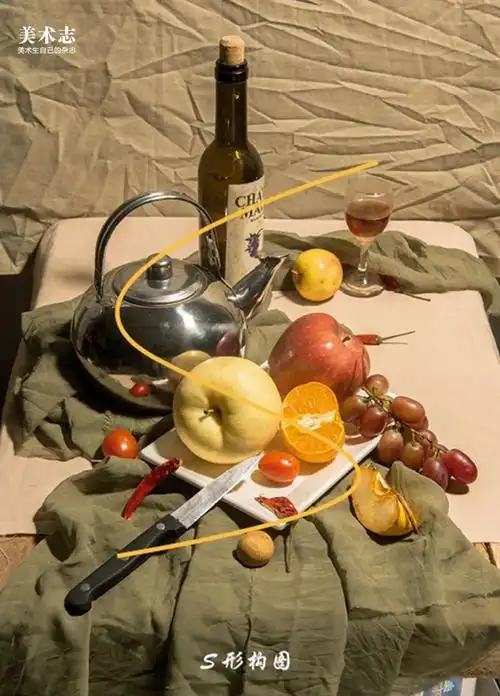 【色彩静物】通过这四种构图形式,拿分真的太简单了 ! - 元艺考