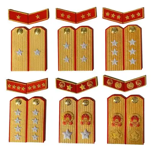 苏联大元帅套装肩章领章徽章金销绣满底金正红边55式常服五星徽章松枝