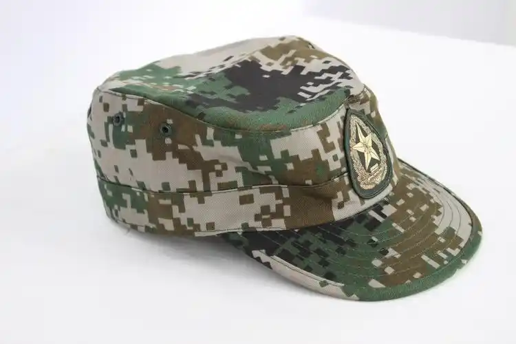 迷彩军帽子男女批发平顶帽五角红星军训青少年冬遮阳鸭舌帽夏学.