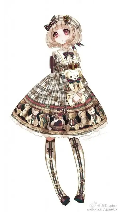动漫插画人物萝莉洋服洛丽塔洋装lolita设计画师斯比魔女卡提作者