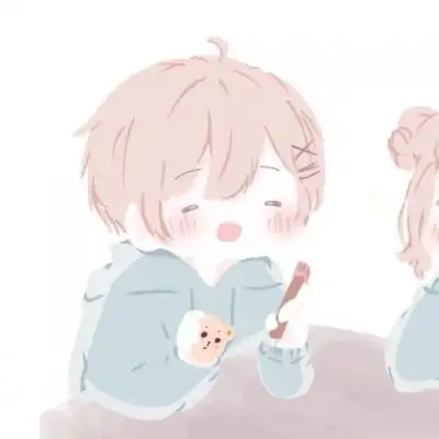 呆萌小可爱情头一对高清超可爱的一对动漫情侣头像图片