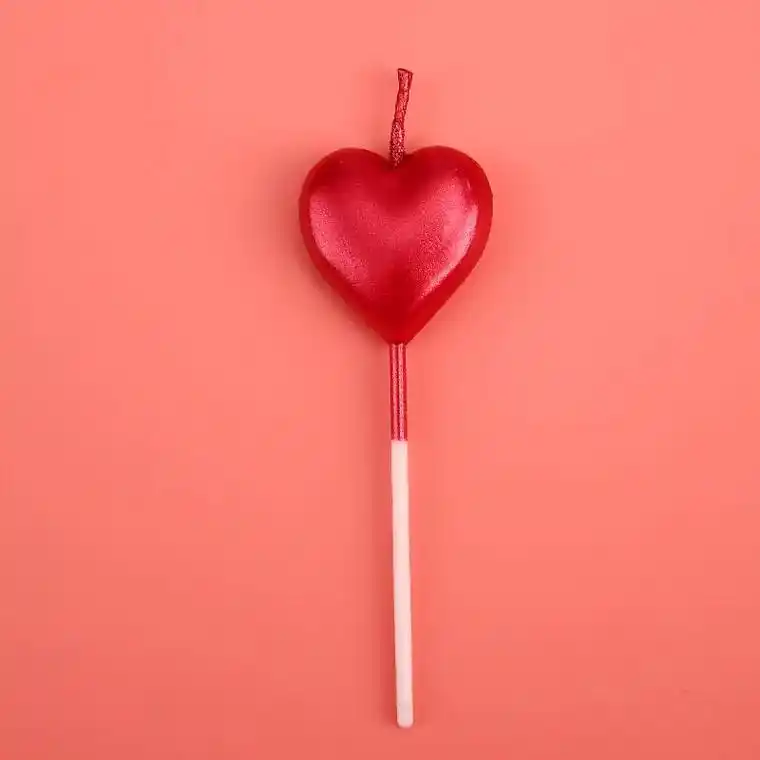 筱娥惠生日蜡烛蛋糕用心形蜡烛浪漫生日网红蛋糕装饰蜡烛创意爱心