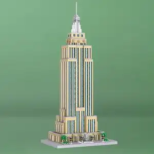 兼容乐高帝国大厦积木巴黎铁塔双子塔巨大型成年超难拼装高楼模型