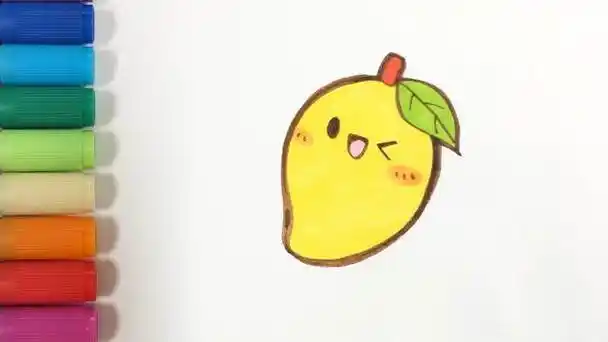 芒果简笔画 芒果简笔画简单可爱