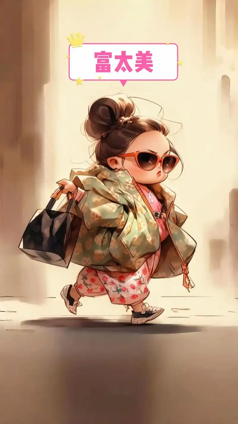 可爱漫画小女孩高清壁纸