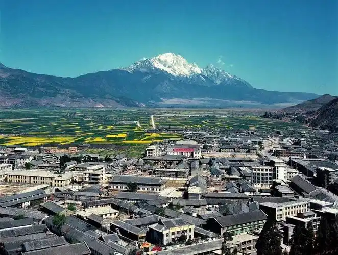 珍贵的老照片 那些代表着丽江的标志性建筑今昔对比