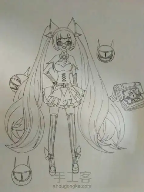 王者荣耀安琪拉简笔画怎么画