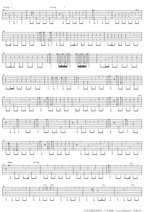 郑成河一天一天吉他谱高清版