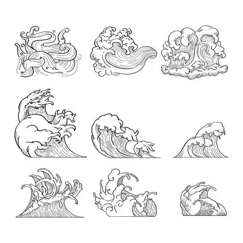 浪花2|插画|创作习作|奋力奔驰 - 临摹作品 - 站酷 (zcool)