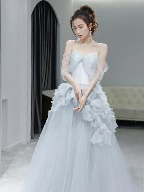 温柔系莫兰迪礼服78仙女忍不住偷穿的仙裙