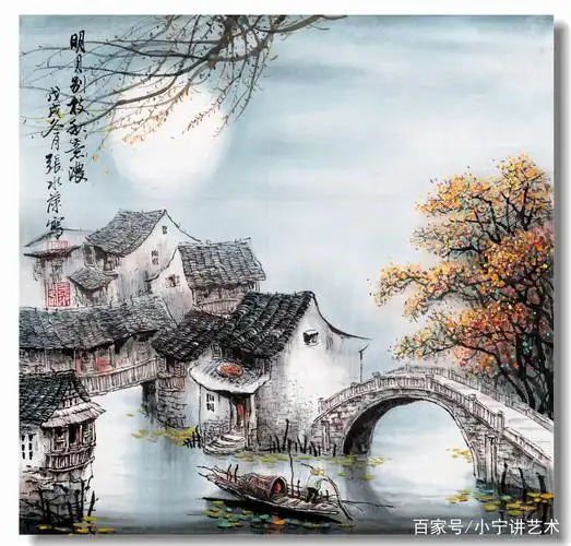 水墨丹青绘诗情——浙江宁波市美协会员张水萍老师山水画作品欣赏