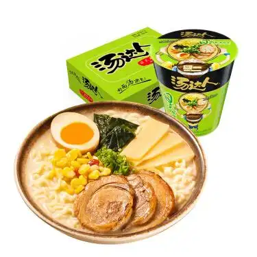 康师傅方便面 汤大师达人系列熬制高汤日式叉烧豚骨81g*12杯杯面泡面